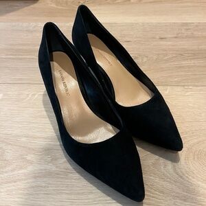 Banana Republic Black Suede Kitten Heels
